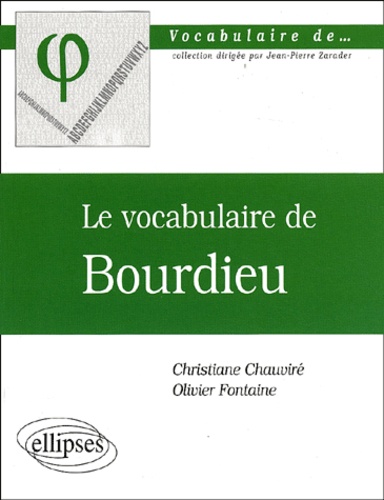 Le vocabulaire de Bourdieu - Chauviré & Fontaine